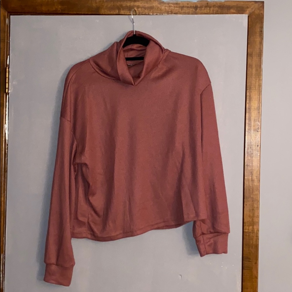 Cowl neck long sleeve